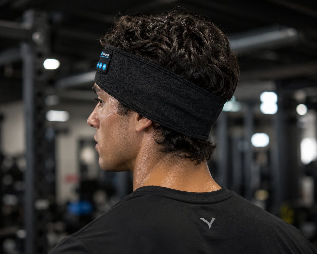 Echoband worn at the gym